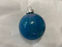 Load image into Gallery viewer, Hand-painted Glass Ornament - Blue
