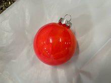 Load image into Gallery viewer, Hand-painted Glass Ornament - Bright Orange
