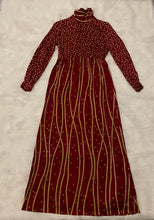 Load image into Gallery viewer, Red and Gold Festive Dress
